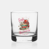 Books Blankets and Hot Cocoa  Whiskyglas (Vorderseite)