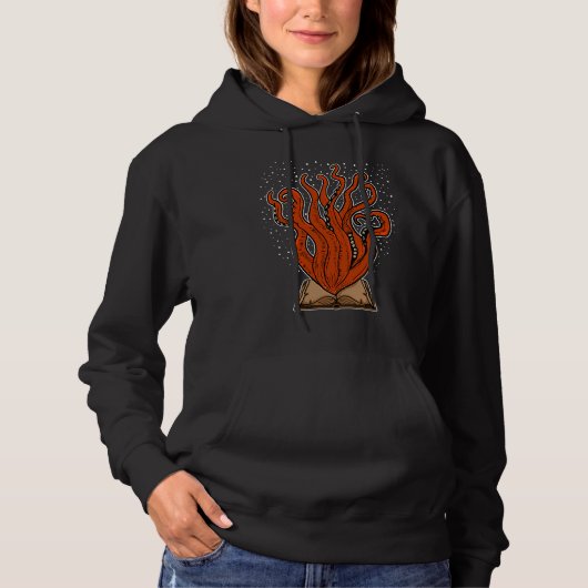 Books Book Reading Octopus Kraken Book Reader Hoodie (Vorderseite)