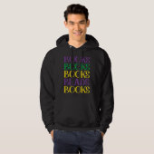 Books Books Books Beads Books   Mardi Gras Hoodie (Vorne ganz)