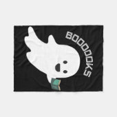 Books Books Ghost Reading Funny Halloween Buch Lov Fleecedecke (Vorderseite (Horizontal))