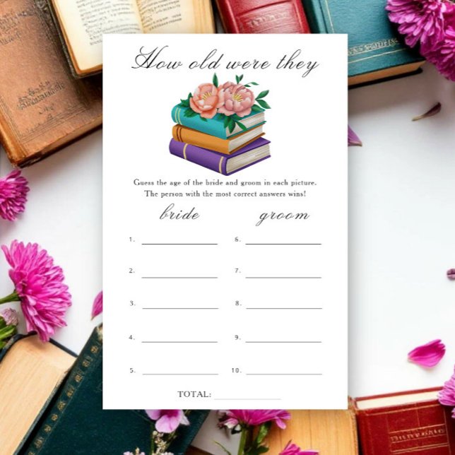 Books Bridal shower How old were they game (Von Creator hochgeladen)