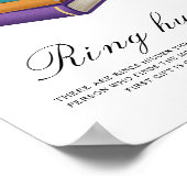 Books Bridal shower - Ring hunt game Poster (Ecke)