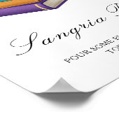 Books Bridal shower - Sangria bar Poster (Ecke)