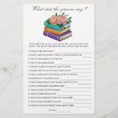 Books Bridal shower What did the groom say game (Vorderseite)