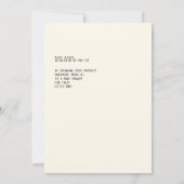 Books & Brunch Neutral Books & Teddy Baby Shower Einladung (Rückseite)