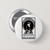Books,cats,life is sweet Kopie_vectorized Button (Vorne & Hinten)