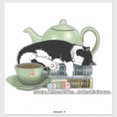 Books Cats Tee Niedlich Aufkleber (Blatt)