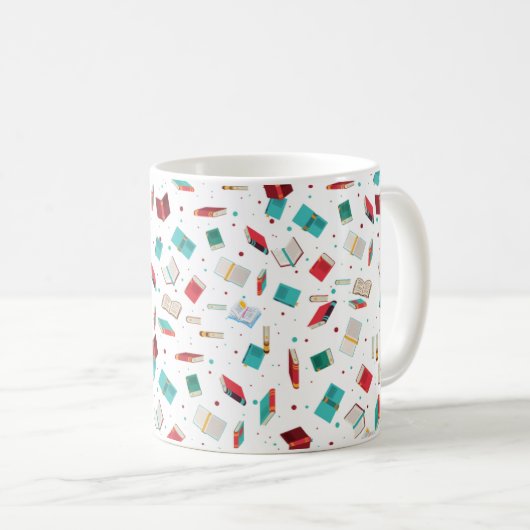 Books & Coffee – Cozy Book Lover’s Mug Kaffeetasse (VorderseiteRechts)