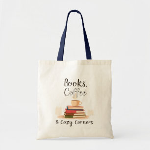 Books Coffee & Cozy Corners-Tasche Bücherliebhab Tragetasche