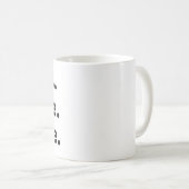 “Books. Coffee. Silence." | Minimalist  Kaffeetasse (VorderseiteRechts)