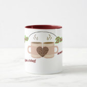 "Books & Coffee Tasse - Die perfekte Mischung aus (Zentrum)