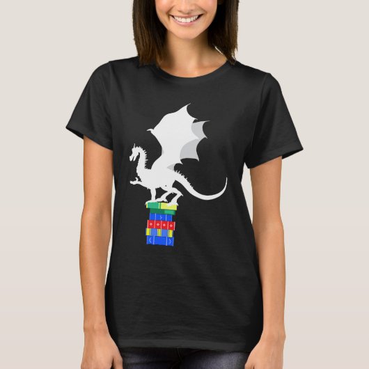 Books Dragon Reading Reading Friend T-Shirt (Vorderseite)