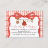 Books for Baby Apple of Our Eye Baby Shower Begleitkarte (Vorderseite)