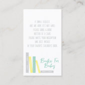 Books For Baby Baby Shower Begleitkarte (Vorderseite)