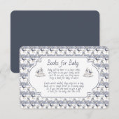 Books for Baby Blue Seagull Seashells Begleitkarte (Vorne/Hinten)