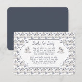 Books for Baby Blue Seagull Seashells Begleitkarte (Vorne/Hinten)