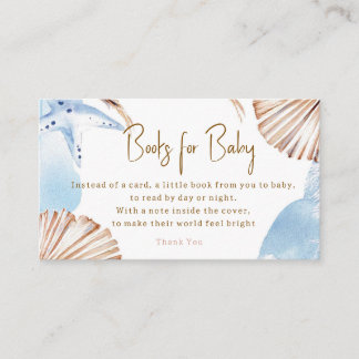 Books For Baby Boy Card, Sea You Soon Baby Coastal Begleitkarte