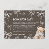 Books for Baby Card Bear Begleitkarte (Vorderseite)