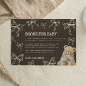 Books for Baby Card Bear Begleitkarte