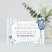 Books for Baby Card Blue Jean Begleitkarte (Stehend Vorderseite)