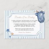 Books for Baby Card Blue Jean Begleitkarte (Vorderseite)