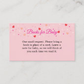 Books For Baby Card to Include with Invitations Begleitkarte (Vorderseite)