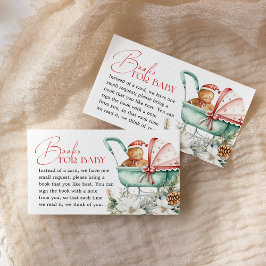 Books for Baby Christmas Gingerbread Baby Shower Begleitkarte
