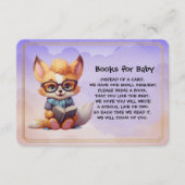 Books for Baby Cute Red Fox Reading A Book Begleitkarte (Vorderseite)