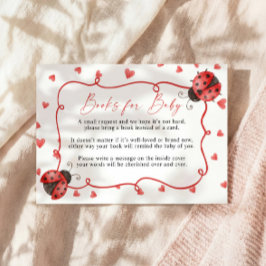 Books for Baby ladybug Request Card Begleitkarte