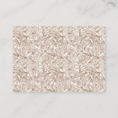 Books For Baby New Chapter Floral Brown Begleitkarte (Rückseite)