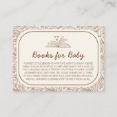 Books For Baby New Chapter Floral Brown Begleitkarte (Vorderseite)