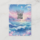 Books for Baby Pastel Seashell Baby Shower Begleitkarte (Rückseite)