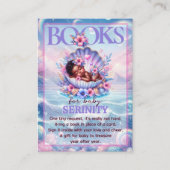 Books for Baby Pastel Seashell Baby Shower Begleitkarte (Vorderseite)