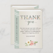 Books for Baby Sage Library Storybook Thank You Begleitkarte (Vorne/Hinten)