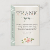 Books for Baby Sage Library Storybook Thank You Begleitkarte (Vorderseite)