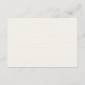 Books For Baby Shower Striped  Begleitkarte (Rückseite)