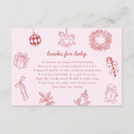 Books for baby whimsical christmas winter girl begleitkarte