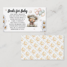 Books For Baby Whimsical Teddy Bear Design Begleitkarte