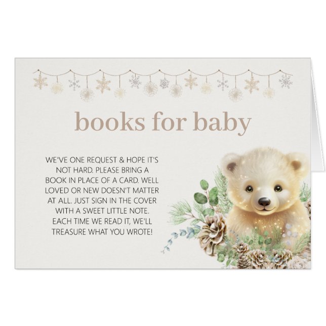 Books for Baby Winter Polar Bear Book Request (Vorderseite (Horizontal))