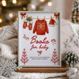 Books for Baby Winter Santa Sign Fotodruck