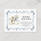 Books for Baby Woodland Squirrel Blue Bow   Begleitkarte (Vorderseite)