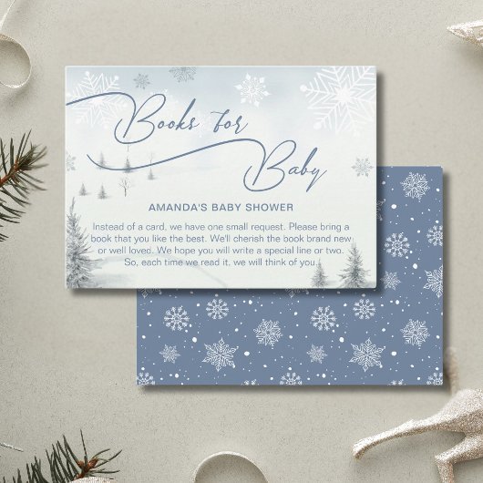 Books for Its Cold Outside Winter Baby Shower Begleitkarte