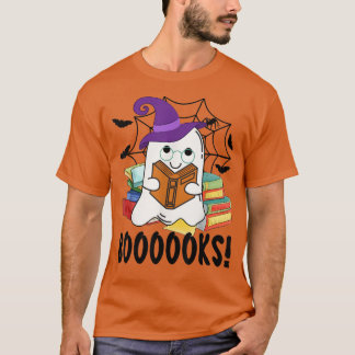 Books Ghost Funny Halloween Book Lover Library R T-Shirt