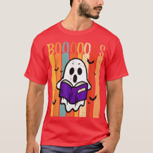 Books Ghost Funny Halloween Ghost Reading Books T-Shirt