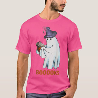 Books Halloween Ghost Costume Leopard T-Shirt