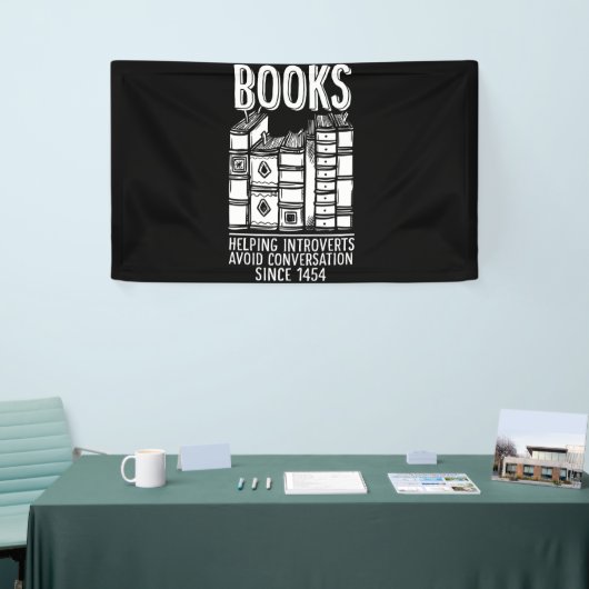 Books Helping Introverts Avoid Conversation Banner (Messeveranstaltung)