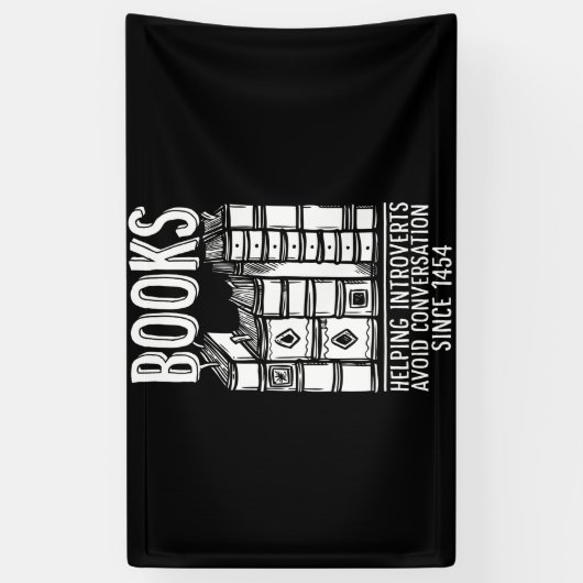 Books Helping Introverts Avoid Conversation Banner (Vertikal)