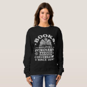 Books Helping Introverts Avoid Conversations Intro Sweatshirt (Vorne ganz)