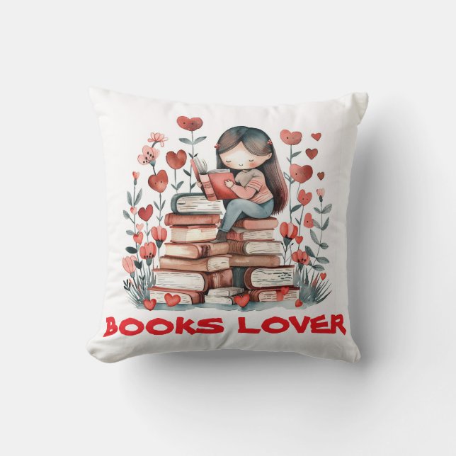 BOOKS LOVER KISSEN (Vorderseite)