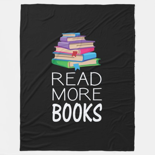 Books - Read More Books Fleecedecke (Vorderseite)